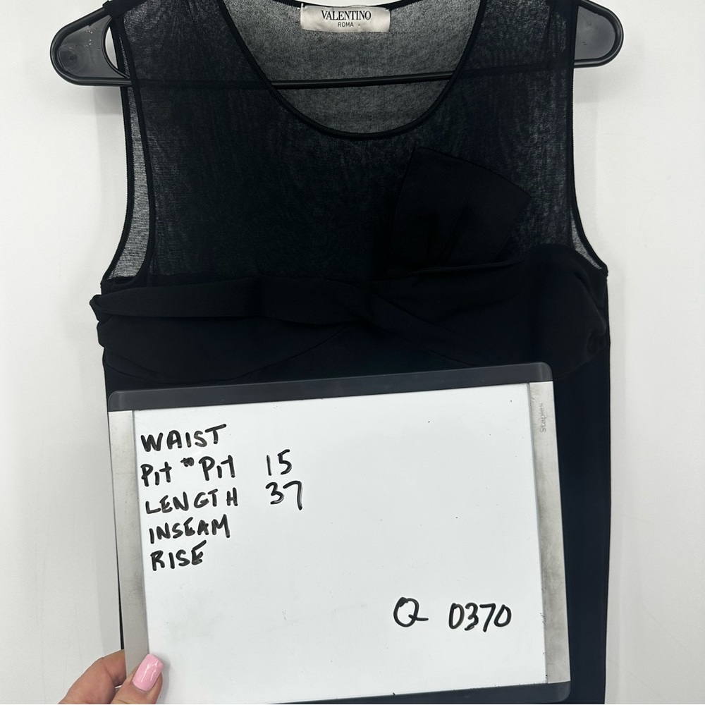 Valentino Black Midi Dress Womens 46 US 10 | Q370 - Picture 11 of 15
